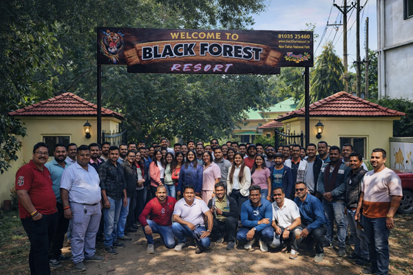 Guest Lounge Area at Blackforest Resort Kanha