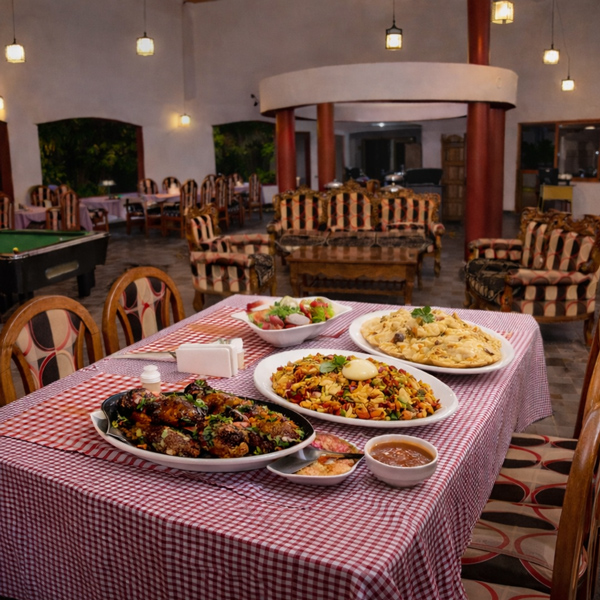 Dining Area at Blackforest Resort Near Kanha National Park
