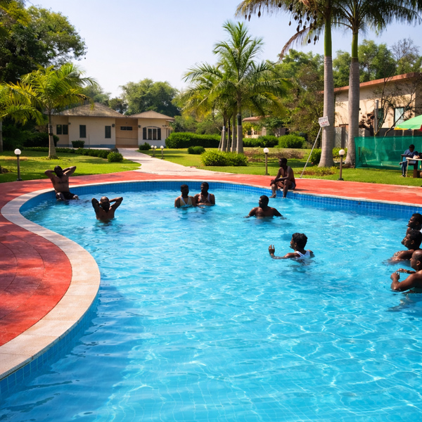 Garden View from Blackforest Resort Near Kanha